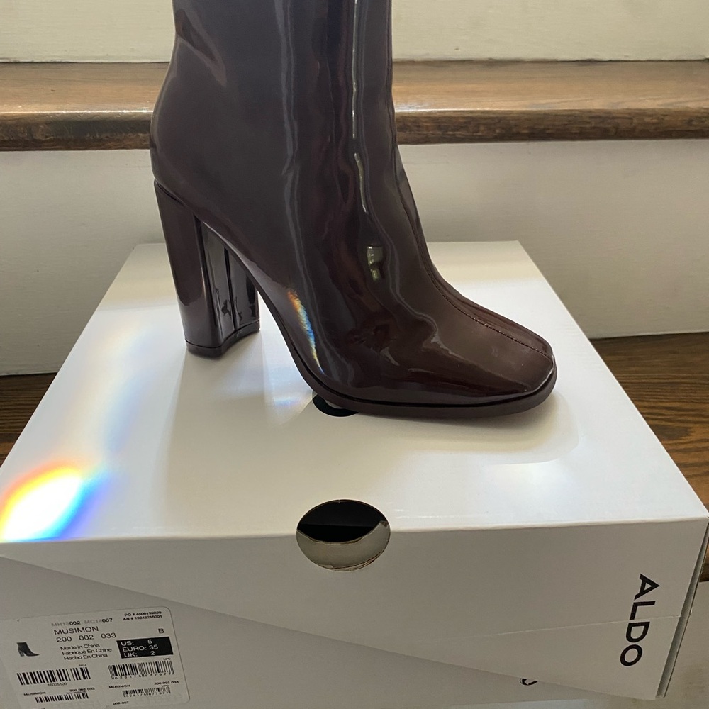 Aldo Women's Musimon Burgundy Heeled Boots